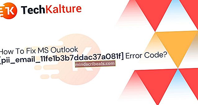 Popravek: koda napake Outlook 0x8004011D