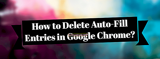 Fjernelse af autofyld poster fra Google Chrome